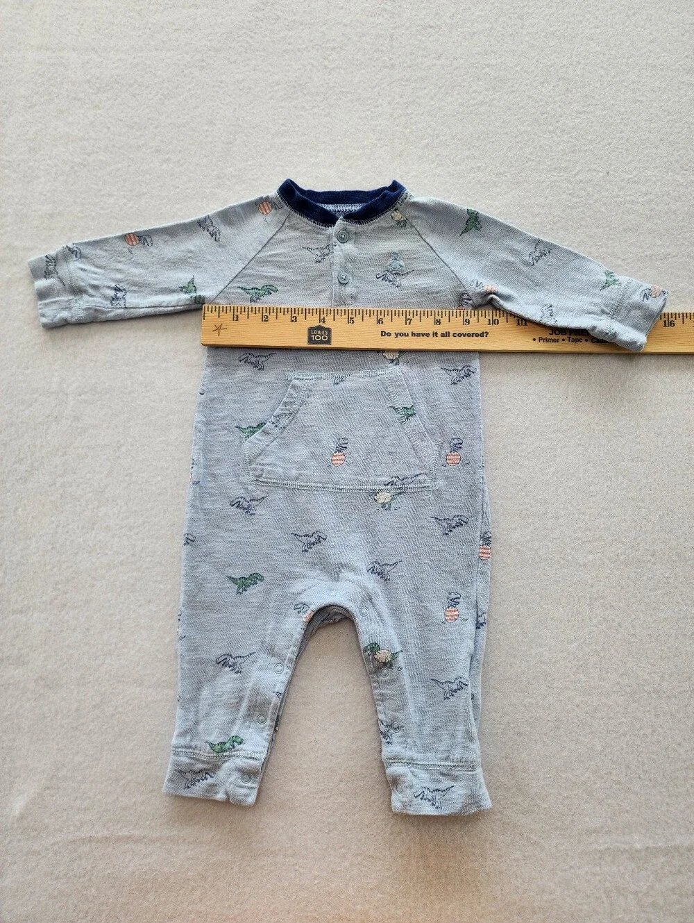 Baby GAP 3-6M Bundle Dinosaur Romper & Blue Footed Sleeper Set